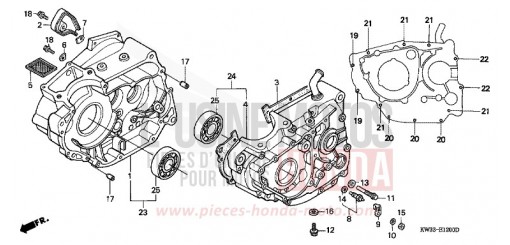 CARTER MOTEUR NX250L de 1990